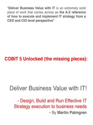 cover image of COBIT 5 unlocked (The Missing Pieces)